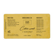 Product  Golden Rustic Label (Voorkant)