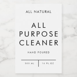 product label organisatie opslag - CLEANER Voedselcontainer Etiket