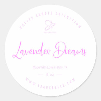 Product Label, Schone ronde minimalistische klassi Sticker
