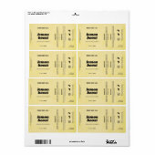 Product Lemon Yellow Rustic Label (Full Sheet)