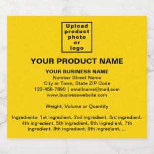 Product Minimale Informatie over Geel Likeurfles Etiket