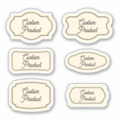 product pot 6 stuks label sticker (Voorkant)