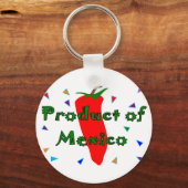 Product van Mexico, Red Chili Pepper T-Shirts Sleutelhanger (Voorkant)