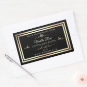 Product Verpakking Stickers Zwart Etiketten Goud L (Envelop)