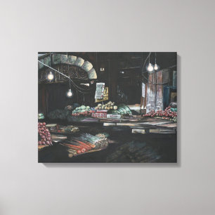 Producten van een geagglomereerde oogst, Jeruzalem Canvas Afdruk