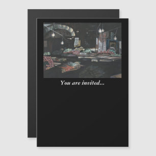 Producten van een geagglomereerde oogst, Jeruzalem Magnetische Uitnodiging