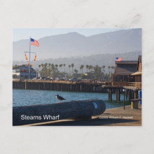 Producten van Santa Barbara Stearns Wharf Briefkaart