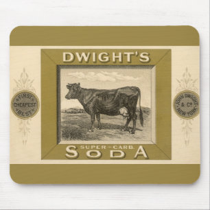 productetiket, gebicarboneerde soda van Dwight Muismat