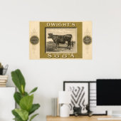 productetiket, gebicarboneerde soda van Dwight Poster (Thuiskantoor)