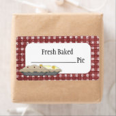 Productetiket verse gebakken taart etiket (Insitu)