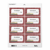 Productetiket verse gebakken taart etiket (Full Sheet)