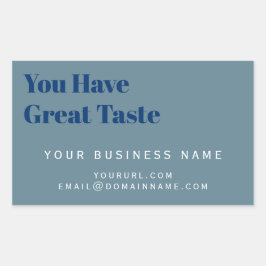 Productetiket, Zakelijke Koopdoos Verpakking, Rechthoekige Sticker