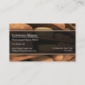 Producteur de fromage / Carte de visite photo fabr (Dos)