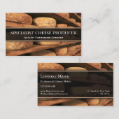 Producteur de fromage / Carte de visite photo fabr (Devant / Derrière)