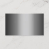 Producteur de métal gris professionnel Carte de vi (Dos)