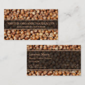 Producteur de noisettes / Carte de visite photo fe (Devant / Derrière)