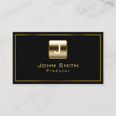 Producteur de timbre d'or classique Carte de visit (Devant)