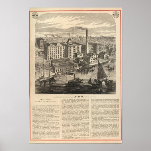 Productie van Clark's ONT Spool Cotton Poster (Voorkant)