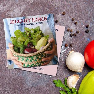 Productie van organische groenten, Boerderij Vierkante Visitekaartje