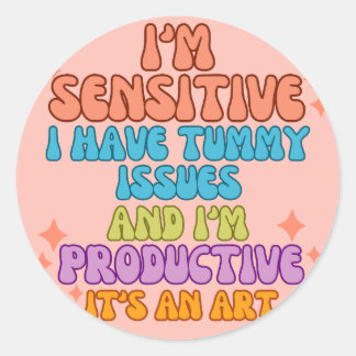 productieve koningin ronde sticker