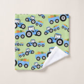 Production de Camion Blue Tracteur (Gant de toilette)