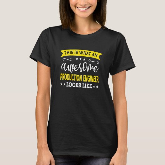 Production Engineer Job Title Employee Production  T-shirt (Voorkant)