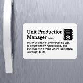 Production Manager-definitiefilm 4" x 6" Flex Magneet