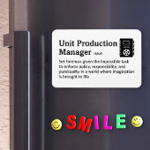 Production Manager-definitiefilm 4" x 6" Flex Magneet