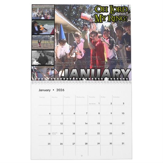 Productions de Zeeff : Calendrier 2010 (Jan 2026)