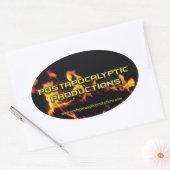 Productions postapocalyptiques Sticker ovale (Enveloppe)