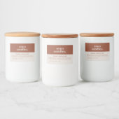 Productkaartenlabel Voedselcontainer Etiket (Flessen)