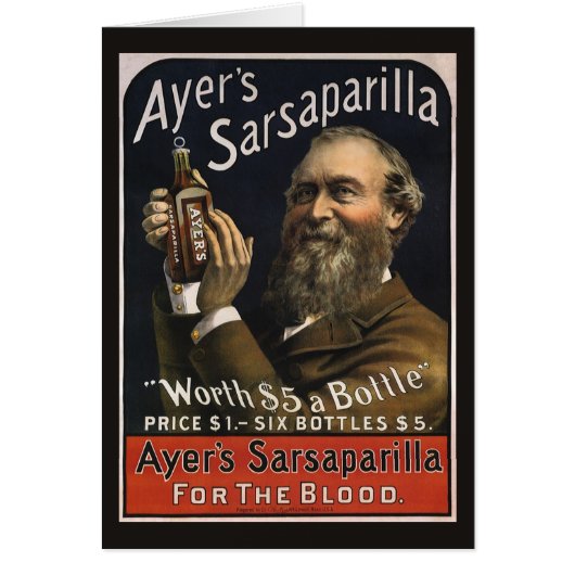  productlabel, Ayer's Sarsaparilla-Drink (Voorkant)
