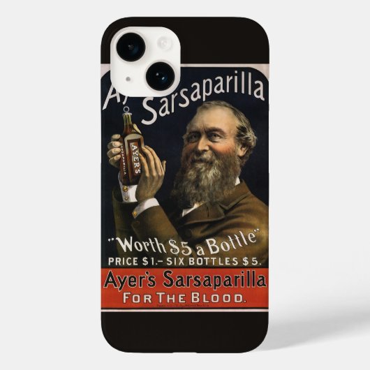 productlabel, Ayer's Sarsaparilla-Drink Case-Mate iPhone Case (Achterkant)