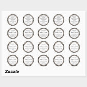 Productlabel Betaalde geprepareerde ingrediënten Ronde Sticker (Vel)