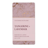 Productlabel Chic Roos Gold Marble Candle Etiket (Voorkant)