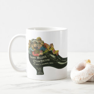  productlabel, Frank Miller's graafmachine Pools Koffiemok