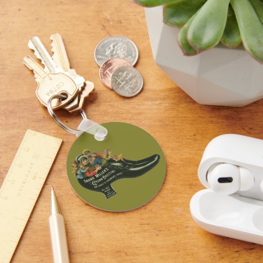 productlabel, Frank Miller's graafmachine Pools Sleutelhanger (Bureau)