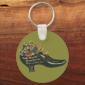 productlabel, Frank Miller's graafmachine Pools Sleutelhanger (Voorkant)