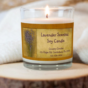 Productlabel lavendel Candle Etiket
