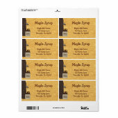 Productlabel Maple Syrup Etiket (Full Sheet)