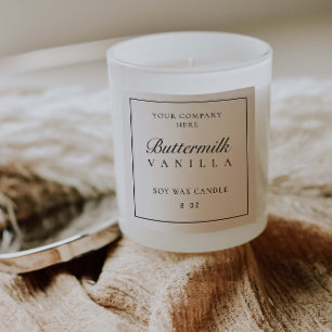 Productlabel Minimale jar branding box sticker