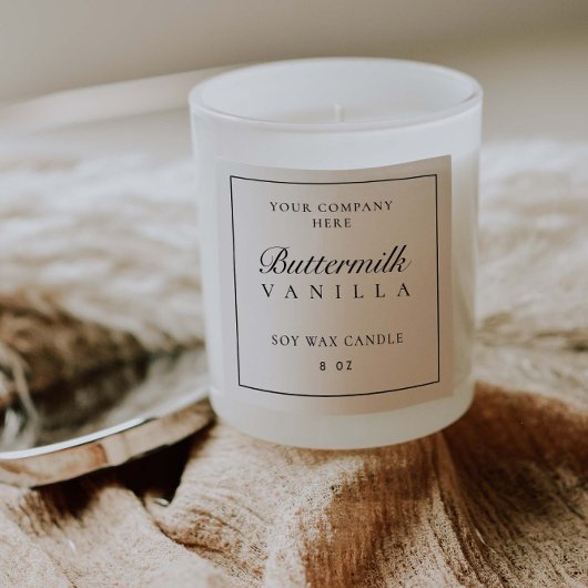 Productlabel Minimale jar branding box sticker