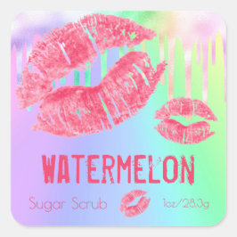 Productlabel pasta Shimmer Sugar Scrub Vierkante Sticker