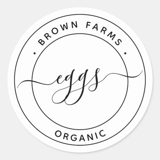 Productlabel Ronde Sticker (Voorkant)