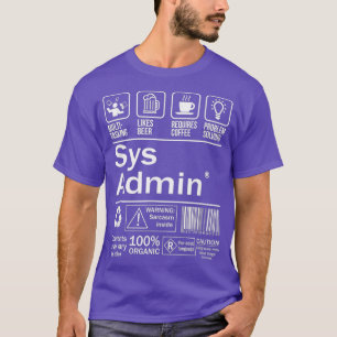 Productlabel Systeembeheerder Uni Linu T-shirt