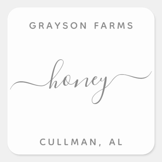 Productlabel Vierkante Sticker (Voorkant)