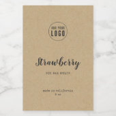 Productlabel voor Logo en kraft voor schrijfmachin Wijn Etiket (Enkel label)