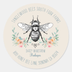 Productlabel voor retouradres van Bee Business Ronde Sticker