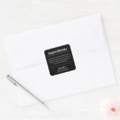 Productlabel zeepingrediënt vierkante sticker (Envelop)