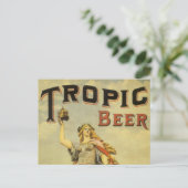  productlabelkunst, Tropische bier Gladiator Briefkaart (Staand voorkant)